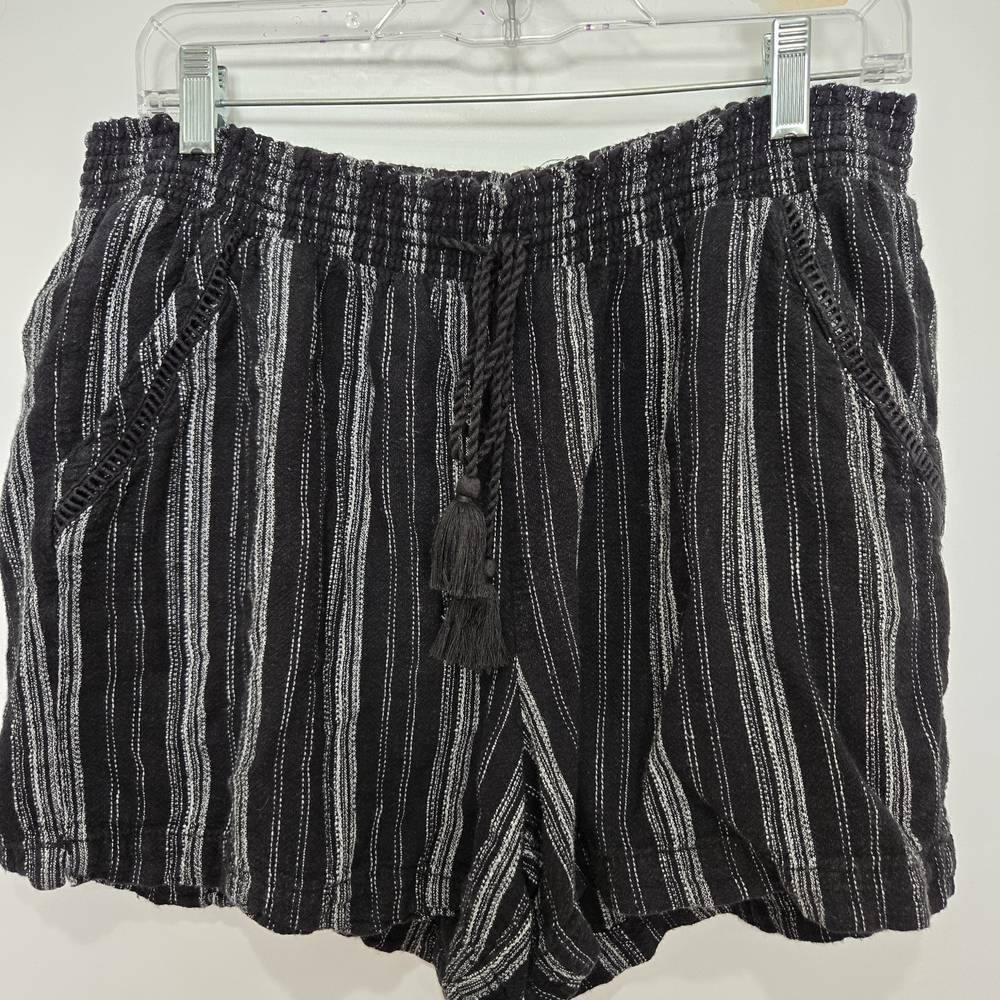 Briggs Women's Black and White Cargo Shorts